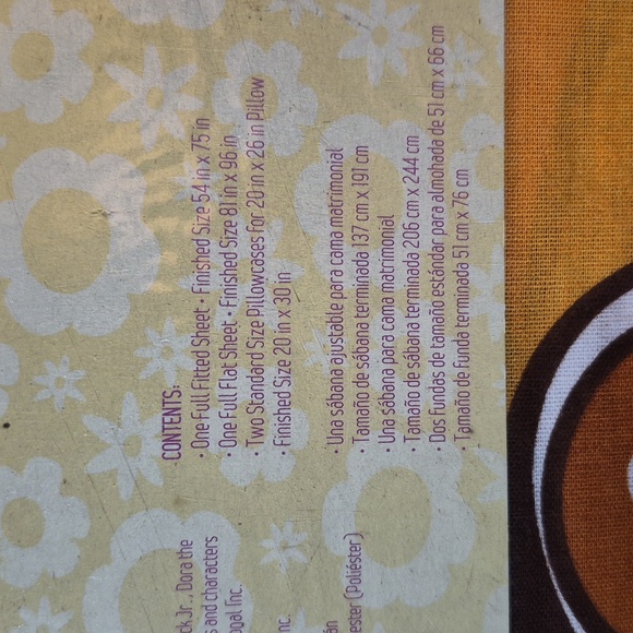 Nickelodeon Kids Dora the Explorer Full Pink and Purple Sheet Set - Picture 5 of 6